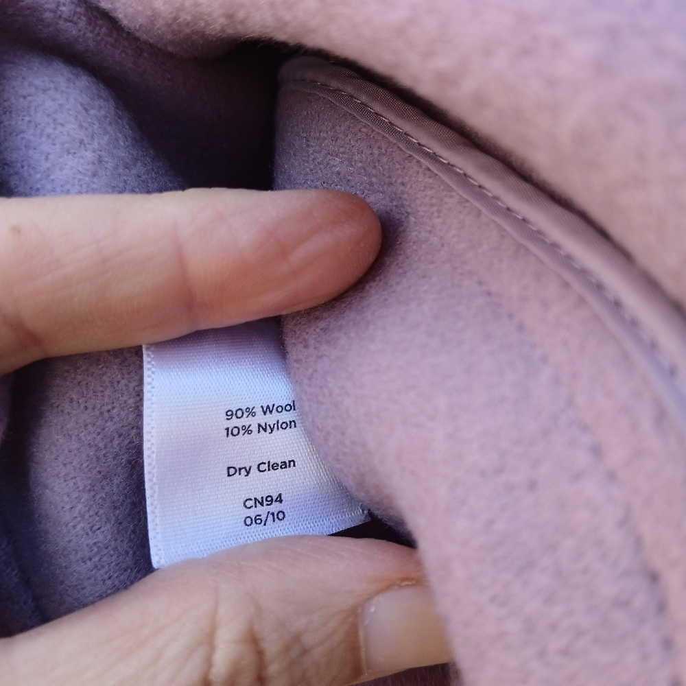 Talbots Wool Blend Lavender Ruffle Blazer - Picture 5 of 6